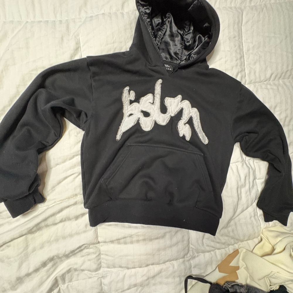 Black Hoodie with Bold Logo